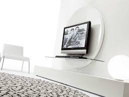 Modern black and white tv stand. Contemporary Round Black White Tv Stands From Pacini Cappellini Digsdigs