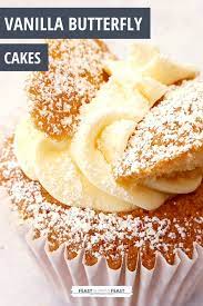 Vanilla Butterfly Fairy Cakes Fairy Cakes Sweet Recipes Dessert Recipies