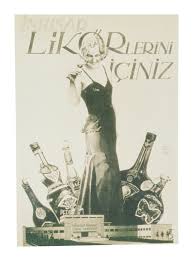 Inhisar Likorlerini Iciniz Retro Posterler Illustrasyon Vintage Posterler