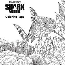Animals for hammerhead shark line drawing shark coloring pages coloring books drawings. Shark Week Coloring Page The Latest Shark Week News On Discovery Discovery