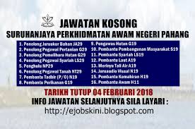 Iklan jawatan kosong ptd 2020. Jawatan Kosong Terkini Di Spa Pahang 04 Februari 2018