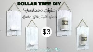 Shall be back again on a regular basis. Dollar Tree Diy Farmhouse Style Candle Holder Wall Sconces Youtube