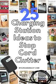 Diy floating study / office deskhey guys! 25 Charging Station Ideas To Stop Cord Clutter My Life Abundant