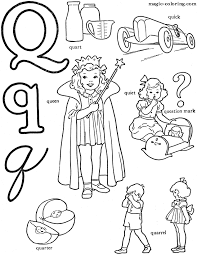 The pictures will help children learn the sounds of the letters with american english pronunciation. Magic Coloring Many Fast Coloring Objects On Letter Q