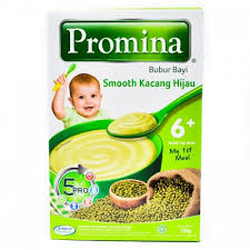 Untuk anak usia 8 bulan ke atas, anda bisa memberikan makanan berupa bubur bayi promina bubur tim daging & brokoli. Promina Bubur Bayi 6 Bulan Smooth Kacang Hijau 120gr