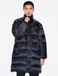 Armani Exchange Nylon Ripstop Puffer Trench Coat Puffer