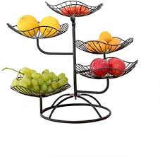 Dewdropy Grande Corbeille A Fruits 2 Etages Table Corbeille Corbeille De Fruits Panier De Fruits Corbeille