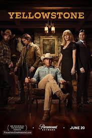Yellowstone 2018 Movie Poster In 2020 Kelly Reilly Kevin Costner Yellowstone