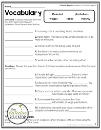 Slavery In Colonial America Colonial America In 2020 Social Studies Worksheets Elementary Social Studies Lessons Social Studies Elementary