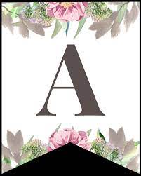 It's high quality and easy to use. Free Printable Floral Alphabet Banner Letters Paper Trail Design