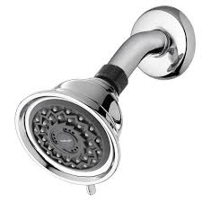 Rain shower heads can be mounted on the wall or the ceiling. Powerspray 3 Mode Fixed Mount Single Shower Head Chrome Waterpik Target