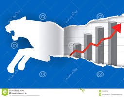 Paper Tiger With Chart Stock Vector Illustration Of Paper