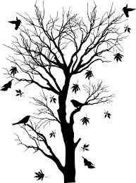 Bird On Tree Drawing Huge Tree Birds Leaves Tree Drawing Bird Tree Family Tree Wall Stencil