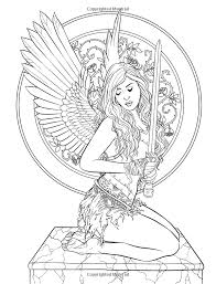 Under my wings illustration premium coloring page for grown ups, dark,light,medium grayscale for faebruary printable and instant download ! Gothic Dark Fantasy Coloring Book Arte De La Fantasia Para Colorear De Selina Volumen 6 Selina F Fairy Coloring Pages Fairy Coloring Fairy Coloring Book