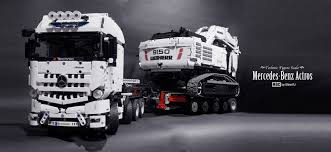 Hello Everyone Let Me Introduce My New Moc Mercedes Benz Actros Tractor Technic Figure 1 1 It Has 1 Xl Motor For Drive And Lego Truck Lego Technic Mercedes