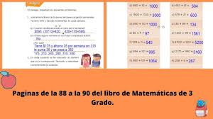 23 de abril de 2019 paginas: Paginas 88 A La 90 Del Libro De Matematicas De 3 Grado Youtube