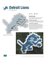 From toucan's to engineers and maps, here you find all our instant download cross stitch patterns. Detroit Lions Ornament Magnet Plastic Canvas Ornaments Plastic Canvas Crafts Plastic Canvas Patterns