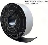 Solid Rubber Strips with * Solid Rubber Sheet Rolls, Self-* Non-Slip, Shock Absorbing, Roll and Strip Material, Suitable for DIY Gasket