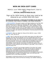 Check spelling or type a new query. Fillable Online Win An Ikea Gift Card Fax Email Print Pdffiller