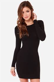 Comeback Baby Black Bodycon Mini Dress Black Long Sleeve Dress Long Sleeve Bodycon Dress Striped Bodycon Dress