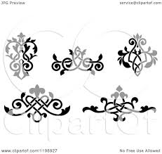 Maybe you would like to learn more about one of these? Clipart Of Black And White Ornate Floral Victorian Design Elements 3 Royalty Free Vector Illustration By Vector Tradition Sm 1198927