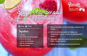 Seclin Lorival Soupe De Champagne A La Framboise Et Fraise Framboise Boisson Sans Alcool Recette