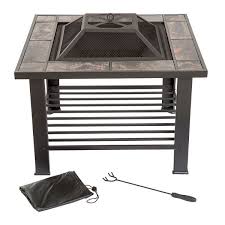 A fire pit is the essential centerpiece to any campsite. Navarro 30 Square Table Fire Pit