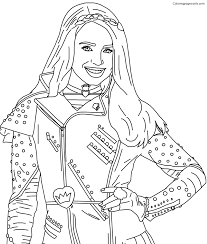 Descendants 3 coloring pages mal. Evie From Descendants Coloring Pages Descendants Coloring Pages Coloring Pages For Kids And Adults