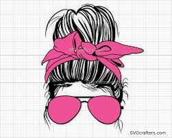 Download Momlife Svg Mom Life Kid Life Svg Messy Bun Svg Mama Svgcrafters
