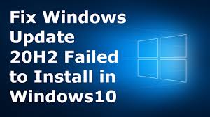 The update to windows 10 20h2 version 2009 is at your own risk and responsibility! How To Fix Windows Update 20h2 Failed To Install In Windows 10 Latest Fix Youtube