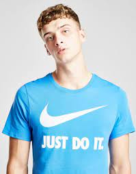 Nike T-shirt Manches Courtes Homme - Bleu, Bleu from Jd Sports on 21 Buttons