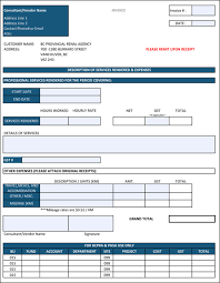 10 Free Construction Invoice Templates Excel Word