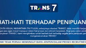 Check spelling or type a new query. Lowongan Kerja S1 Semua Jurusan Trans 7 Terima Karyawan Besar Besaran Cek Info Resmi Batas Waktu Tribun Timur