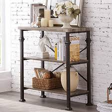 Assemble not required and the selves are made of wood to ensure stre. Hombazaar 3 Tier Bookshelf Rustic Industrial Style Bookcase Furniture Free Standing Storage Shelves For Living Room Bedroom