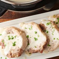 In an instant pot, add pork chops and pour sauce mixture on top. Creamy Garlic Pork Chops Instant Pot Recipes