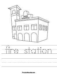 Please click on the house for property/field cards. Fire Station Worksheet Fire Station Preschool Coloring Pages Station