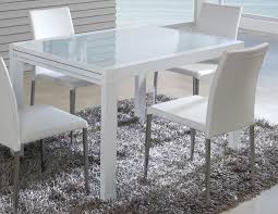 Table A Manger Extensible Verre Et Metal Laque Blanc Design Toronto Table De Salle A Manger Moderne Table Salle A Manger Salle A Manger Moderne