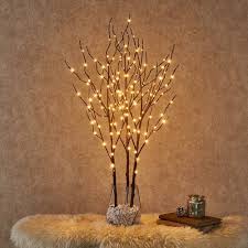 Hairui Pre Lit Artificial Brown Twig Branch With Fairy Lights 32in 150 Led Plug In Lighted Willow Twig Lights Lighted Branches Light Up Christmas Decorations