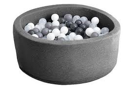 Round Ball Pit Pool Dark Gray Ball Pit Pool Ball Pit Baby Ball Pit Outdoor Nursery