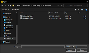 Power Query Json Connector Power Query Microsoft Docs