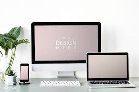 Download Premium Psd Of Set Of Digital Device Screen Mockups 844047 In 2020 Computer Mockup Mockup Web Template Design