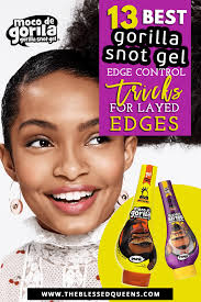 Product titlecarol's daughter black vanilla edge control for dry, dull brittle hair, clear edge smoother with honey and aloe, moisturizing edge smoothing gel 2 oz. 13 Best Gorilla Snot Gel Edge Control Tricks For Layed Edges The Blessed Queens
