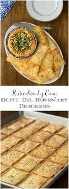 Ridiculously Easy Olive Oil Rosemary Crackers Recipe Appetizer Recipes Cooking Recipes Cracker Recipes