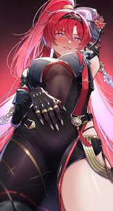 nuebunny, wuthering waves, yinlin (wuthering waves), 1girl, arm up - Anime  R34