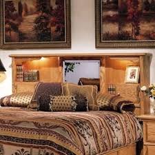 The slatted pallet headboard goes the wall to the wall and gives a charming background to bed along with cool display space. King Size Bookcase Headboard Ideas On Foter