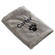 Choose from a selection of different styles, colors, designs and sizes. Personalized Dog Drying Towel Lillian Vernon