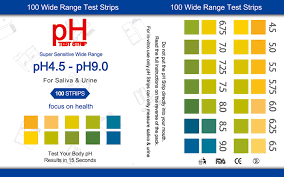 Ph Test Strips 4 5 9 0 For Urine And Saliva 100 Strips