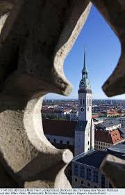 View From The Terrace Of The New City Hall At St Peter Marienplatz Munich Upper Bavaria Bavaria Germany