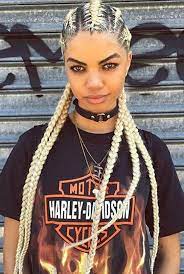 41 Cute And Chic Cornrow Braids Hairstyles Hair Styles Braided Hairstyles Feed In Braids Ponytail