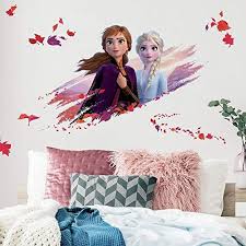 roommates disney frozen 2 elsa and anna giant peel and stick wall decals frozen wall decals wall decals wall sticker